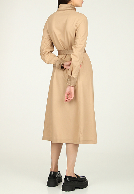 Платье AGNONA  - Шерсть - цвет коричневый