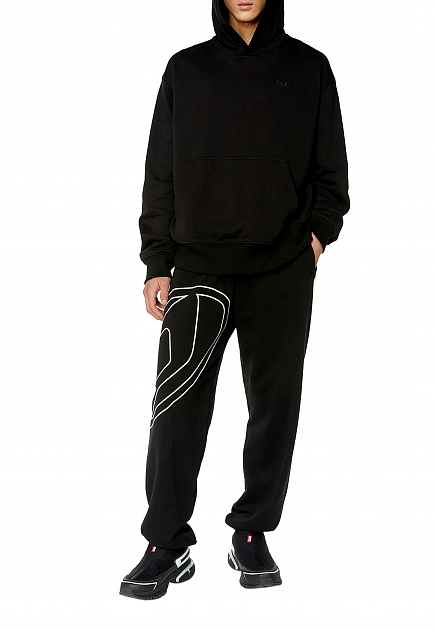 Спортивные брюки с крупным логотипом  DIESEL - ИТАЛИЯ