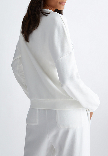 Пуловер LIU JO  - Хлопок, Полиамид - цвет белый