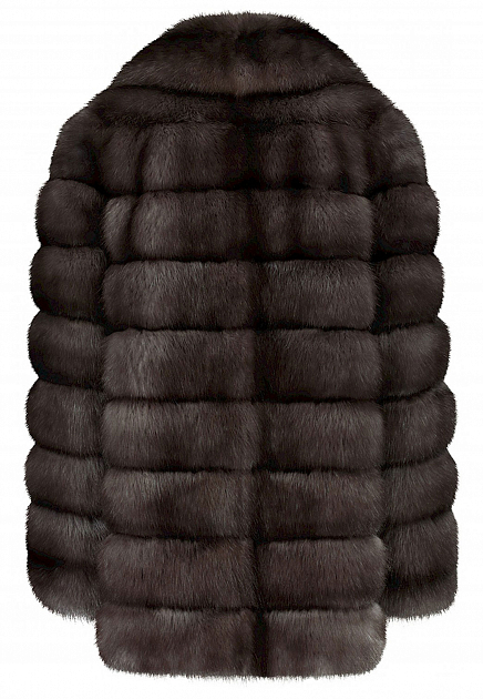 Пальто FABIO GAVAZZI  - Мех соболя - цвет серый