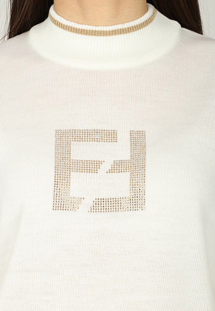 Пуловер ELISA FANTI  - Шерсть - цвет белый