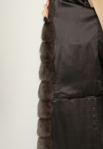 Пальто FABIO GAVAZZI  - Мех соболя - цвет серый