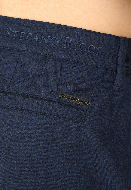 Прямые брюки с вышитым логотипром STEFANO RICCI - ИТАЛИЯ