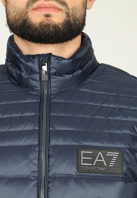 Куртка EA7  - Полиэстер - цвет синий