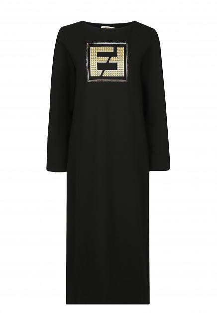 Платье с крупным логотипом  ELISA FANTI