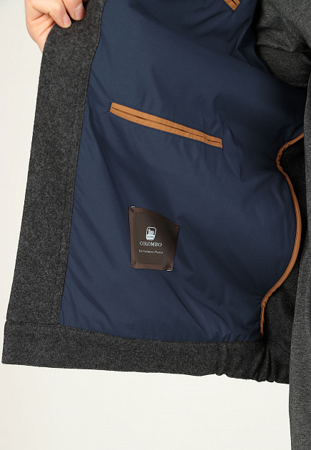 Куртка из смеси кашемира и шелка с накладными карманами  COLOMBO - ИТАЛИЯ