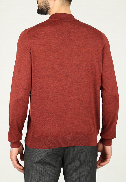 Пуловер COLOMBO  - Кашемир, Шелк - цвет бордовый