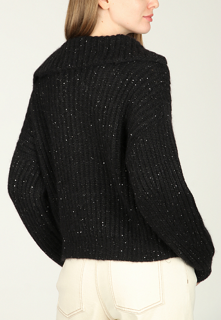 Пуловер PESERICO  - Альпака Сури - цвет черный