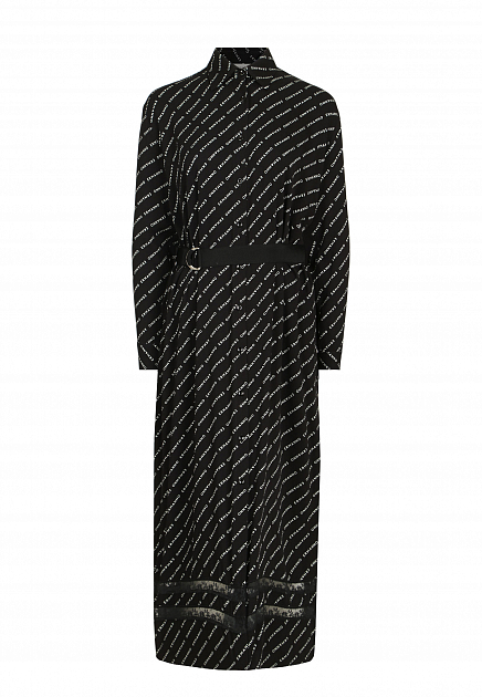 Платье со сплошным лого-паттерном ERMANNO FIRENZE