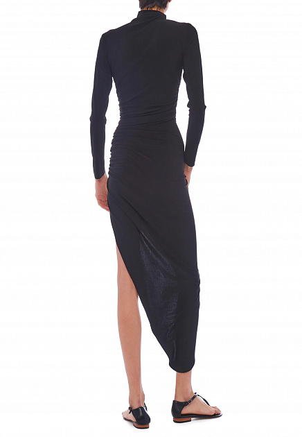 Асимметричное платье с драпировкой  NORMA KAMALI - США