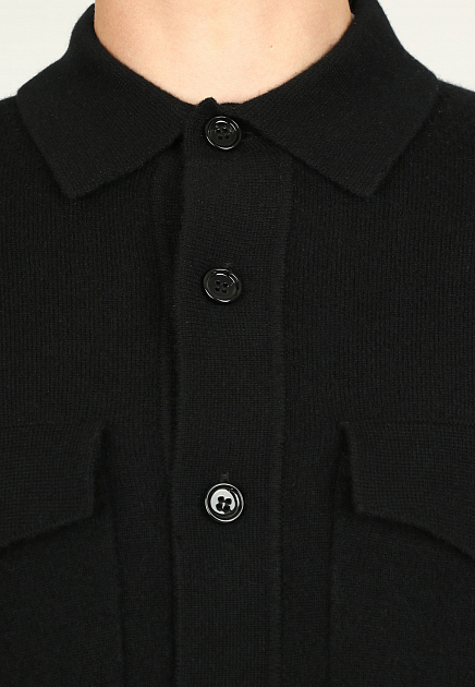 Рубашка ALLUDE  - Шерсть, Кашемир - цвет черный