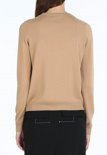 Пуловер No21  - Шерсть - цвет коричневый