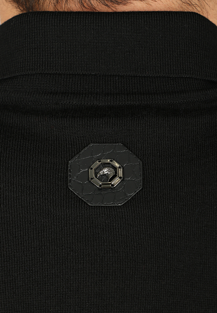 Рубашка-поло из сочетания шерсти и шёлка  STEFANO RICCI