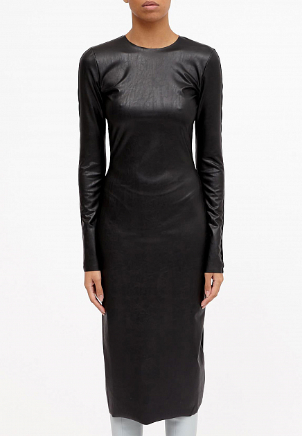 Облегающее черное платье MM6 Maison Margiela