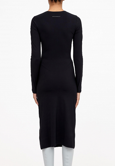 Облегающее черное платье MM6 Maison Margiela - ФРАНЦИЯ