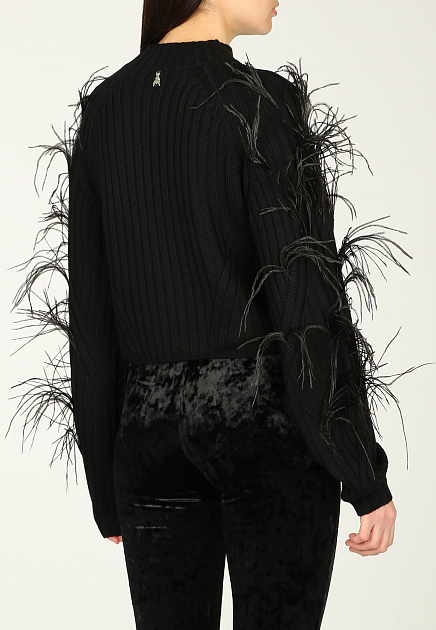 Пуловер PATRIZIA PEPE  - Шерсть, Акрил - цвет черный