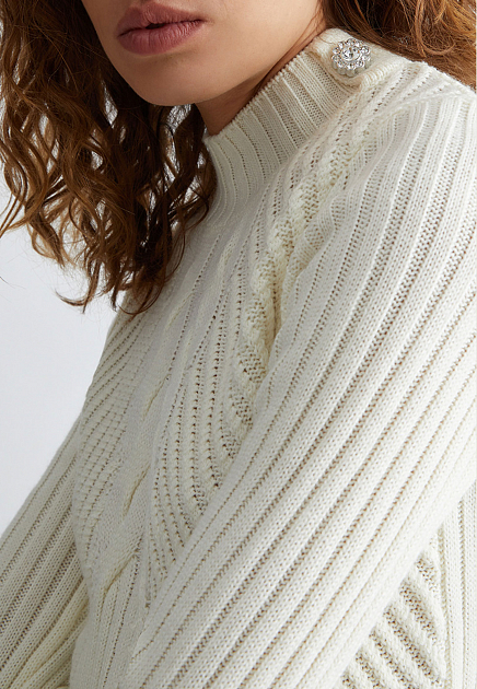 Пуловер LIU JO  - Шерсть, Акрил - цвет белый