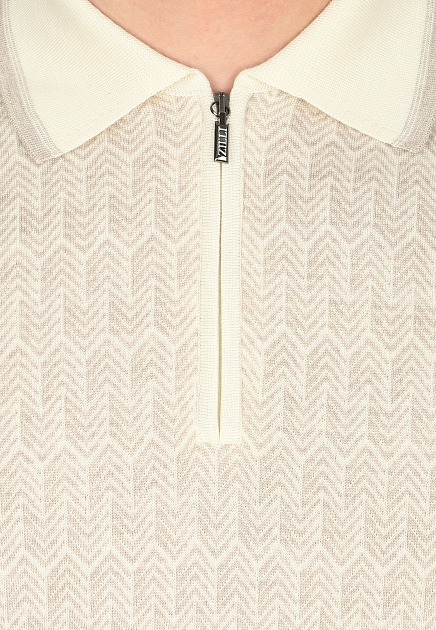 Рубашка-поло из смеси шерсти,шёлка и кашемира  ZILLI