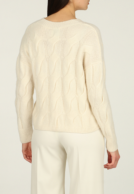 Пуловер ALLUDE  - Кашемир - цвет белый