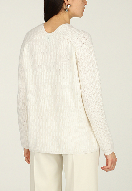 Пуловер ALLUDE  - Кашемир - цвет белый