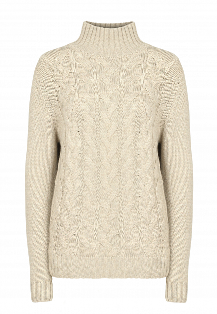 Кашемировый свитер комбинированной вязки ALLUDE