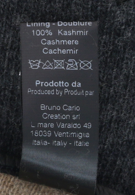 Перчатки BRUNO CARLO  - Кожа - цвет черный