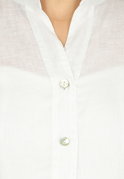 Льняная рубашка с рукавами три четверти POSITANO COUTURE BY BLITZ