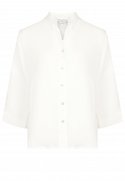 Льняная рубашка с рукавами три четверти POSITANO COUTURE BY BLITZ