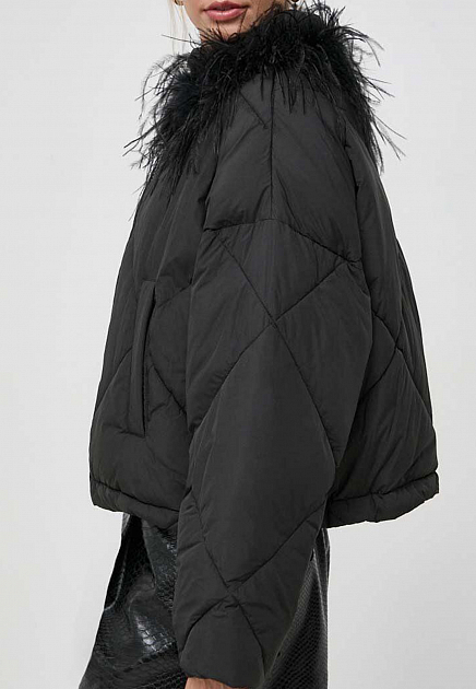 Куртка с декором из перьев  TWINSET Milano - ИТАЛИЯ