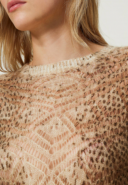 Пуловер TWINSET Milano  - Полиамид, Шерсть, Мохер - цвет бежевый