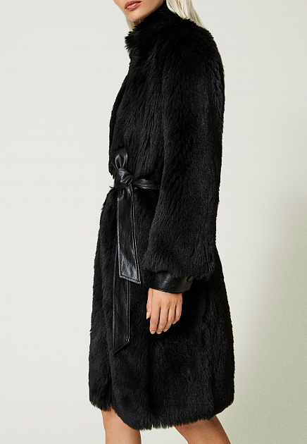 Пальто TWINSET Milano  - Полиэстер - цвет черный