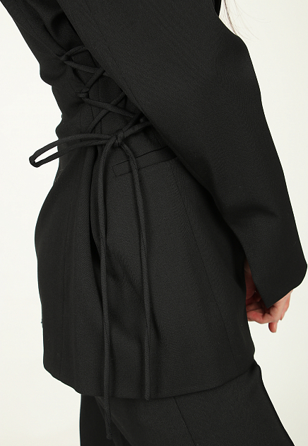 Однобортный пиджак с завязками  ERIKA CAVALLINI