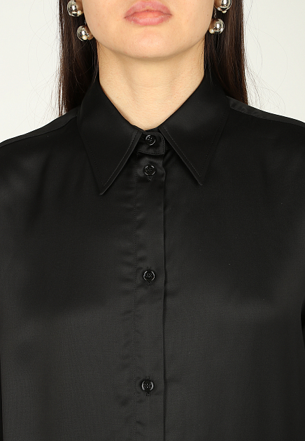 Рубашка MM6 Maison Margiela  - Вискоза - цвет черный