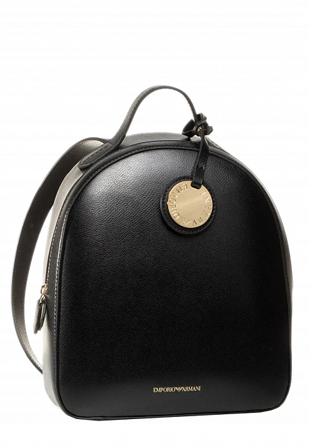 Черный рюкзак с логотипом EMPORIO ARMANI - ИТАЛИЯ