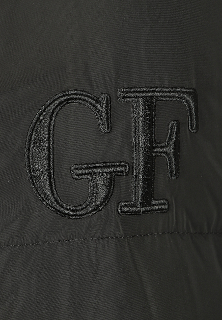 Стеганый пуховик с вышитым логотипом GIANFRANCO FERRE