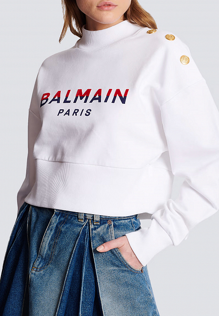 Свитшот с логотипом  BALMAIN