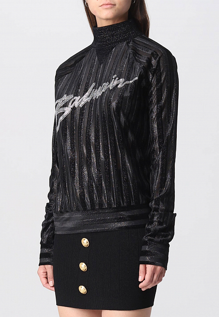 Пуловер BALMAIN  - Полиэстер - цвет черный