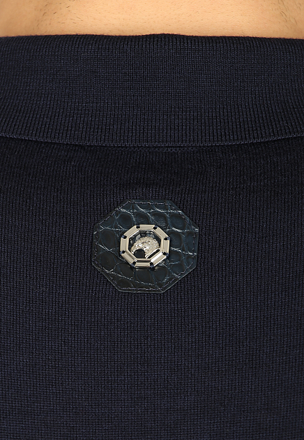 Рубашка-поло из сочетания шерсти и шёлка STEFANO RICCI