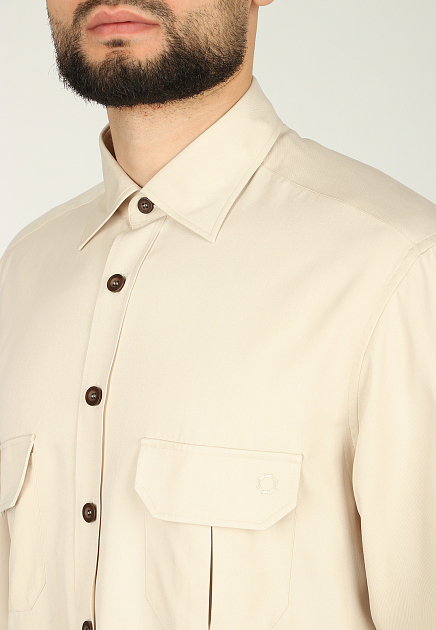 Рубашка STEFANO RICCI  - Шелк - цвет белый