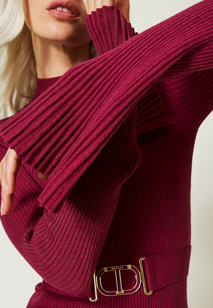 Пуловер TWINSET Milano  - Акрил - цвет фиолетовый