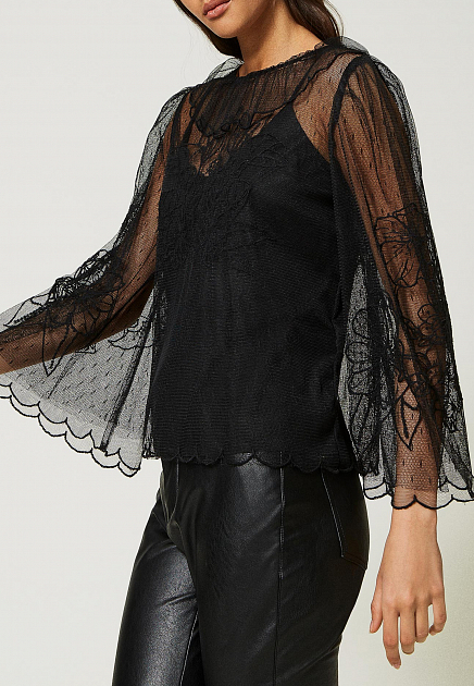 Блуза TWINSET Milano  - Полиэстер - цвет черный