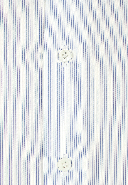 Рубашка из хлопка с принтом в тонкую полоску BRIONI