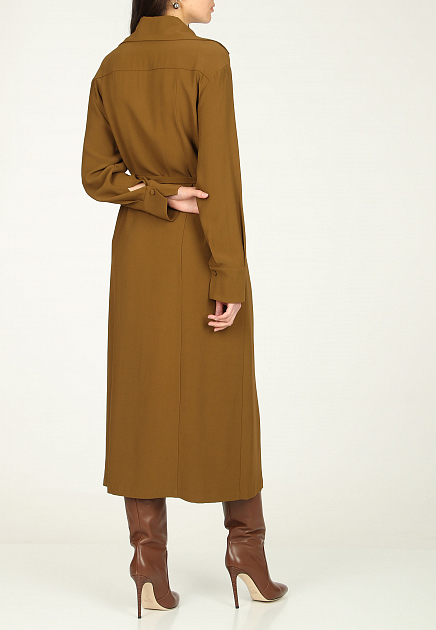 Платье ERIKA CAVALLINI  - Вискоза, Ацетат - цвет коричневый