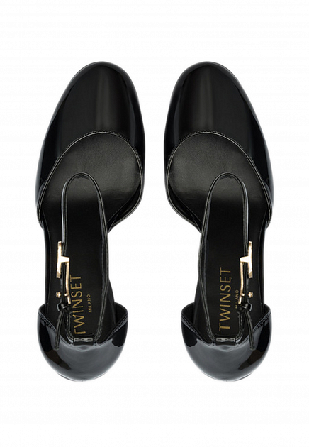 Туфли TWINSET Milano  - Полиуретан - цвет черный