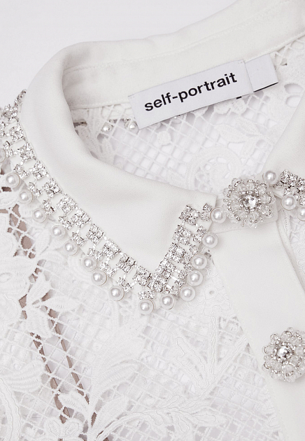 Платье SELF-PORTRAIT  - Полиэстер - цвет белый