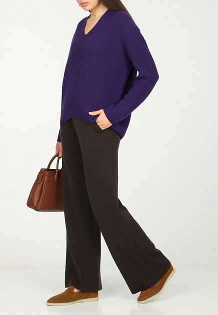 Пуловер ALLUDE  - Кашемир - цвет фиолетовый