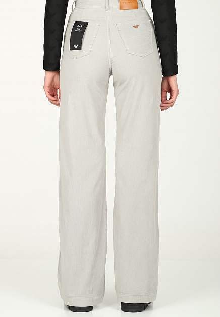 Вельветовые брюки EMPORIO ARMANI  - Хлопок - цвет серый