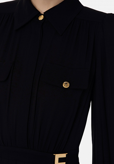 Платье ELISABETTA FRANCHI  - Вискоза - цвет черный
