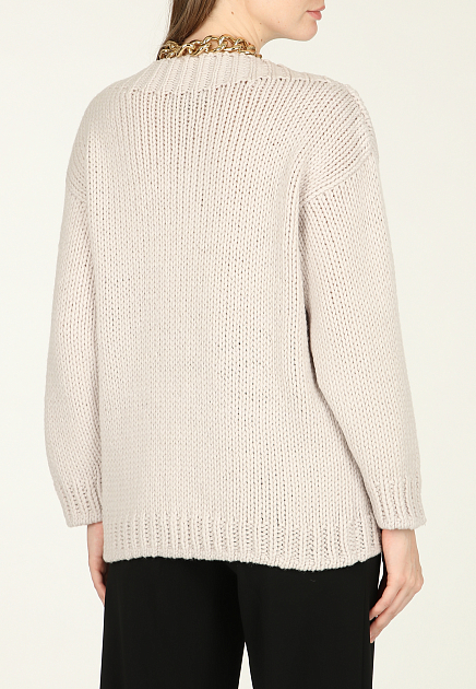 Пуловер LUISA SPAGNOLI  - Шерсть, Акрил - цвет бежевый