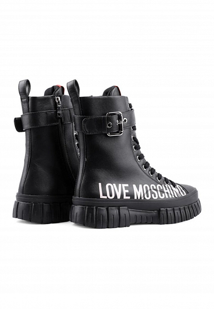 Сапоги MOSCHINO Love  - Кожа - цвет черный